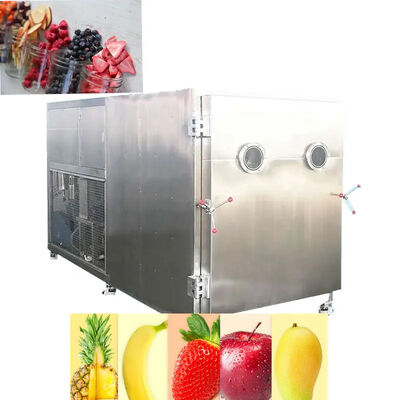 Bom preço Industry Vacuum Freeze Dryer Machine Strawberry Fruit And Vegetable 120Kw 25kg / Batch on-line