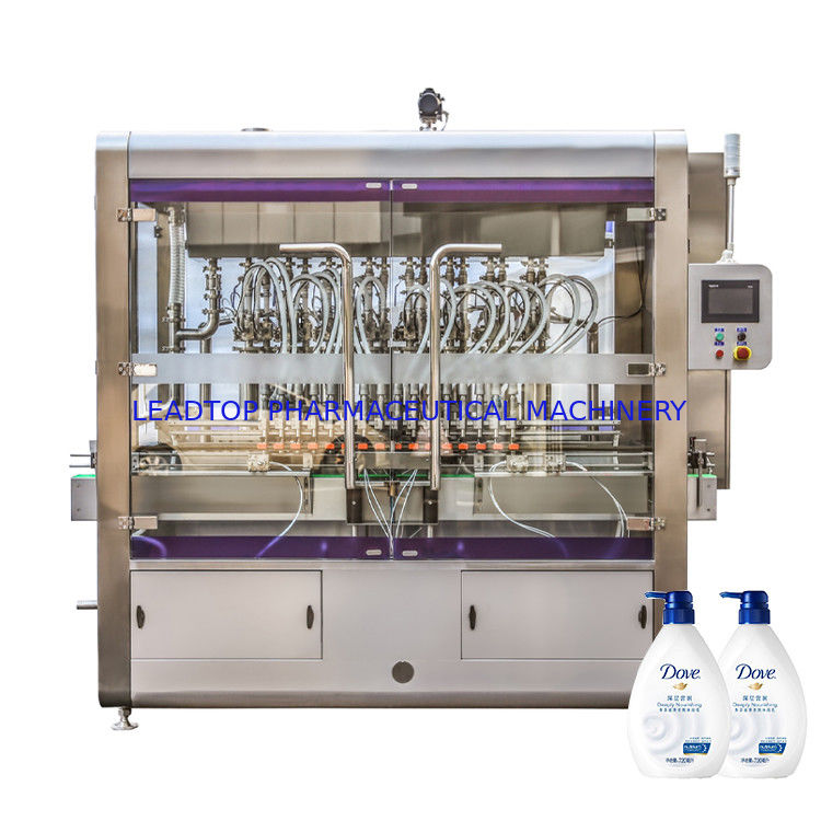 Máquina rotativa de enchimento de garrafas de líquido com 16 bicos de enchimento 50-5000ml Faixa de 8 Kw Fornecimento de energia