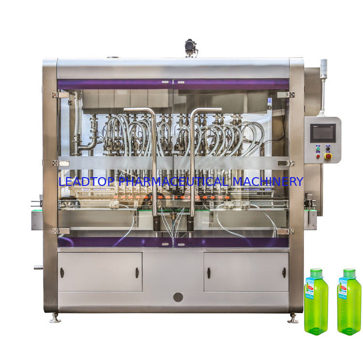 Máquina automática de enchimento de garrafas de líquido com 16 bocas rotativas com consumo de energia de 8 kW Certificado CE