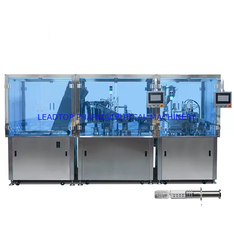 Máquina automática de enchimento de seringas de controlo PLC com grande capacidade de produção de 1700-2800 p/h