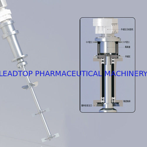 Mecador de levitação magnética superior Alimentos Biofarmacêuticos Químicos 316L SS FDA GMP Zero-Bearing Wear Corrosion-Proof