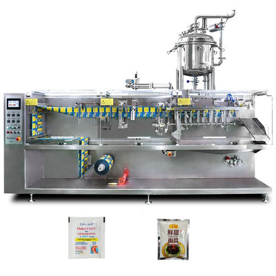Bom preço Roll Film Standup Pouch Top Spout Doypack Milk Tea Filling Horizontal multifunctional packaging machine on-line