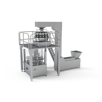 Bom preço 220V 50Hz 25bags/Min 0.7Mpa que pesa a máquina de empacotamento on-line